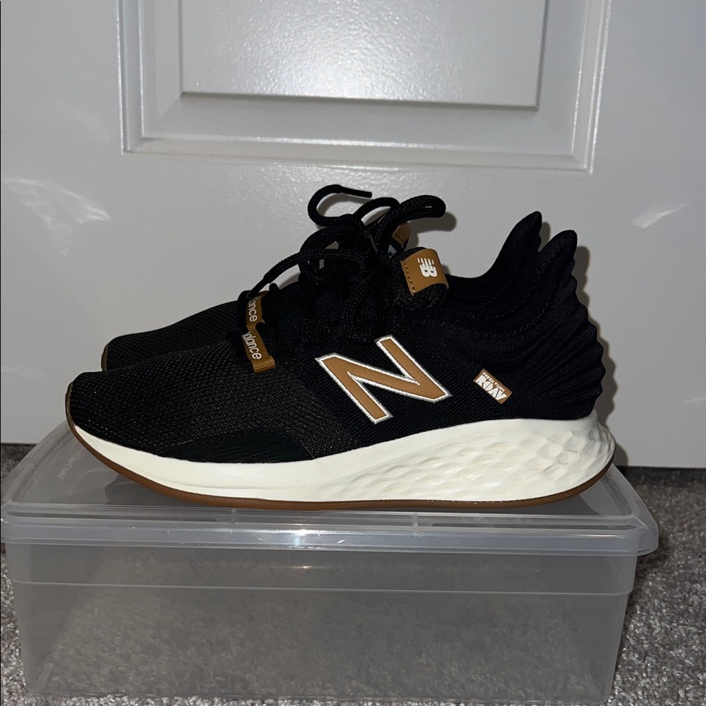 New Balance Black and Gold Running Shoes